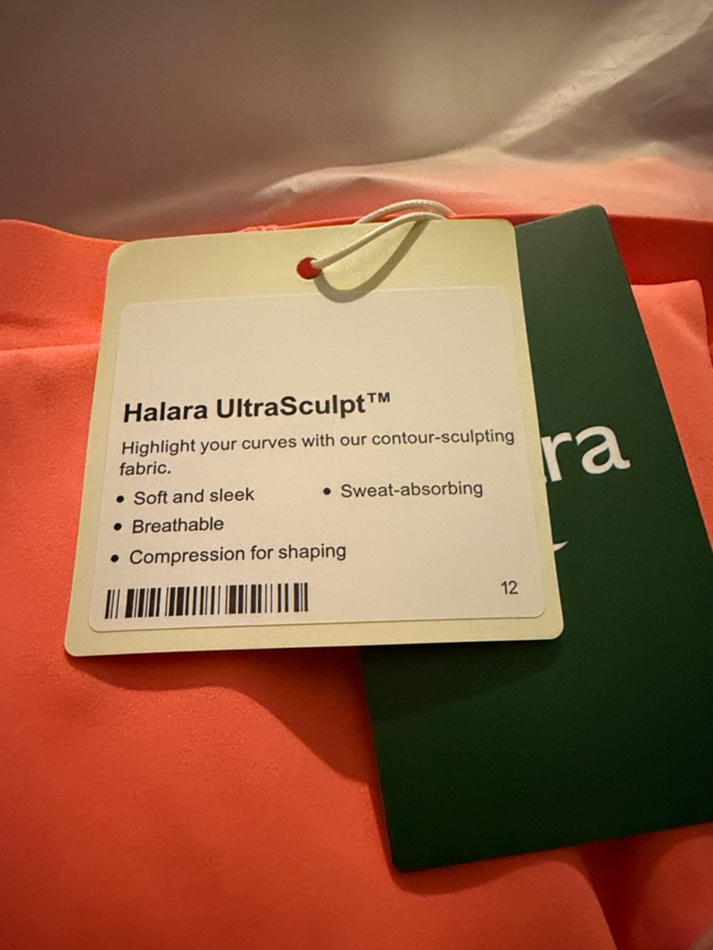 Halara - High-Waist Sculpting Leggings in Coral - Picture 2 of 9